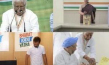 കോൺഗ്രസ് പ്രസിഡന്‍റ് തെരഞ്ഞെടുപ്പ് പൂര്‍ത്തിയായി; എഐസിസിയിൽ നൂറുശതമാനവുംകേരളത്തിൽ 95.66 ശതമാനവും പോളിംഗ്