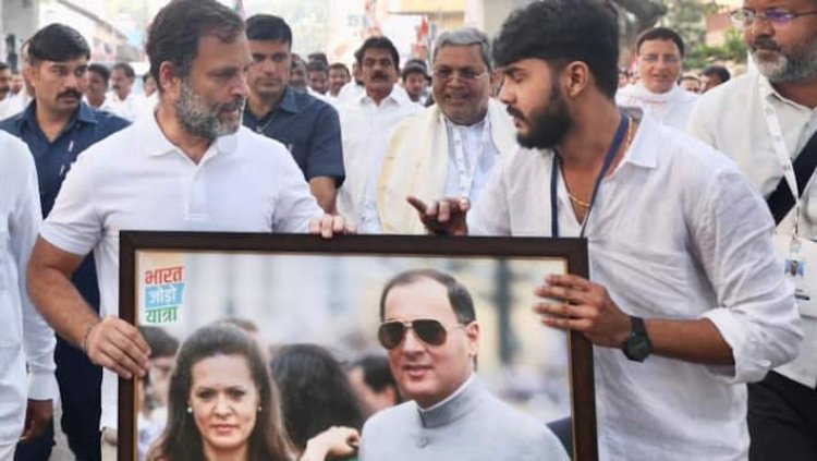 കോണ്‍ഗ്രസിന്‍റെ ശക്തി പ്രകടനമായി  കര്‍ണാടകയിലെ ഭാരത് ജോഡോ യാത്ര