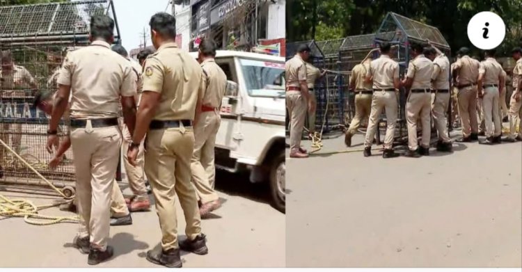 പരിപാടിക്ക് ആളില്ല, കോട്ടയത്ത്‌ എസ്എഫ്ഐ മാർച്ച്‌ മാറ്റി; ബാരിക്കേഡ് അഴിച്ച് മാറ്റി പൊലീസ്