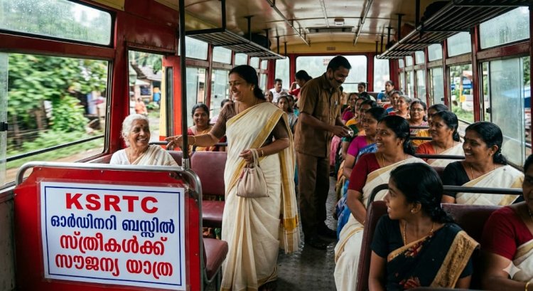 KSRTC ബസ്സിൽ സ്ത്രീകളുടെ സൗജന്യ യാത്ര ആദ്യ ഘട്ടം ഓർഡിനറിയിൽ.